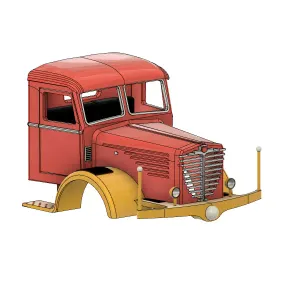 ORIGINAL BÜSSING 8000 LKW TRUCK LASTWAGEN KAROSSERIE KABINE