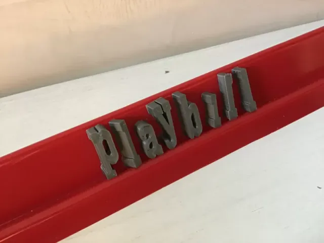 PLAYBILL font lowercase 3D letters STL file — Image 3 of 3