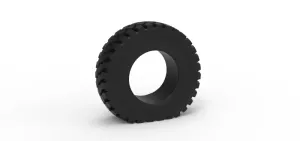 Offroad tire 75 deflated Scale 1:25