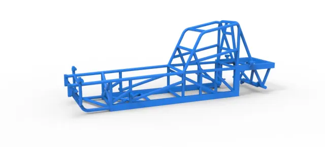 Frame of Vintage Dirt Modified stock car Version 4 Scale 1:25 — Фото 17 из 17