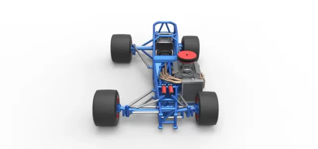 Supermodified front engine race car Base Version 4 Scale 1:25 — Image 8 of 30
