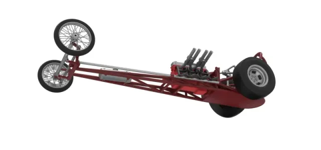 Vintage Front engine dragster Base Version 6 Scale 1:25 — Image 3 of 30