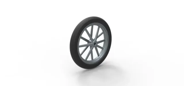 Front wheel of old school dragster Version 4 Scale 1:25 — Фото 8 из 11