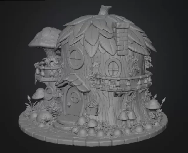 Enchanted Tree House Cottage STL File for 3D Print — Фото 12 из 16