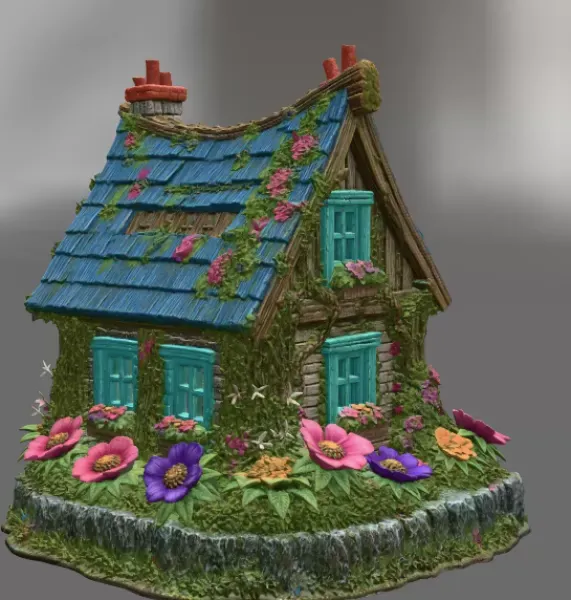 Cozy Fantasy House STL for 3D Printing — Image 6 of 10