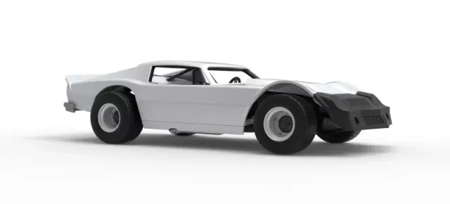 Vintage Dirt late model Race car Version 3 Scale 1:25 — Фото 25 из 29