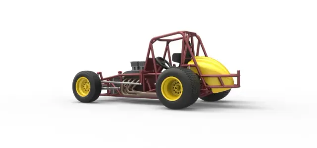 Vintage Sprint car Base Scale 1:25 — Фото 13 из 30