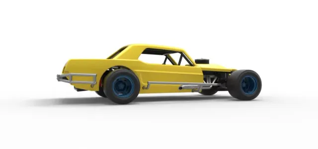 Vintage Asphalt Modified stock car V8 Scale 1:25 — Фото 21 из 30