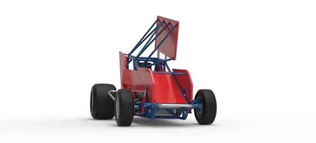Winged Sprint car Version 2 Scale 1:25 — Фото 27 из 30