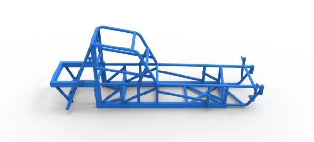 Frame of Vintage Dirt Modified stock car Version 4 Scale 1:25 — Фото 14 из 17