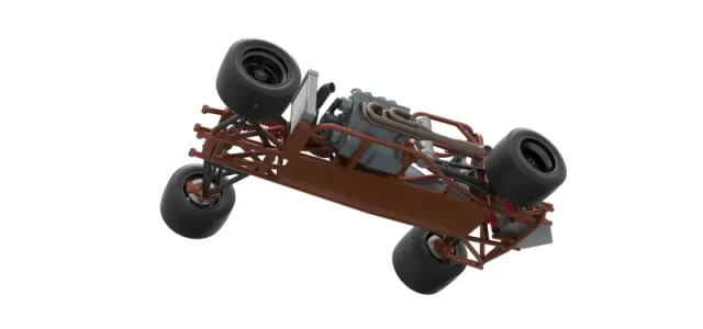 Supermodified front engine race car Base Version 3 Scale 1:25 — Image 3 of 31