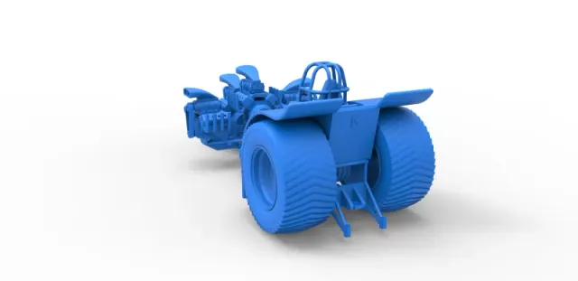 Diecast Pulling tractor with 4 engines V8 Version 6 Scale 1:25 — Image 22 of 31
