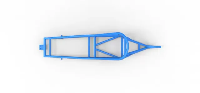 Frame of old school Front engine dragster Version 6 Scale 1:25 — Image 8 of 12