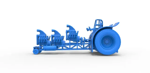 Diecast Pulling tractor with 3 engines V8 Scale 1 to 25 — Image 17 of 30