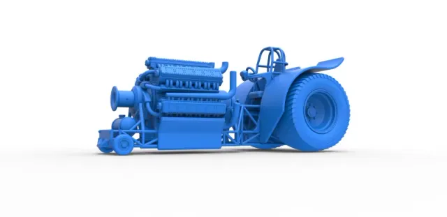 Diecast Pulling tractor with 42 cylinder Radial engine 1:25 — Image 14 of 31
