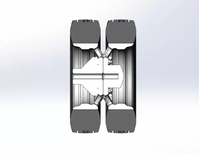 Diecast Rear custom wheel of semi truck Version 5 Scale 1:25 — Фото 11 из 12