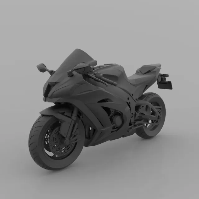 Rev Up Your Collection with the Kawasaki Ninja ZX-10R 1000 3D Mo — Фото 8 из 8