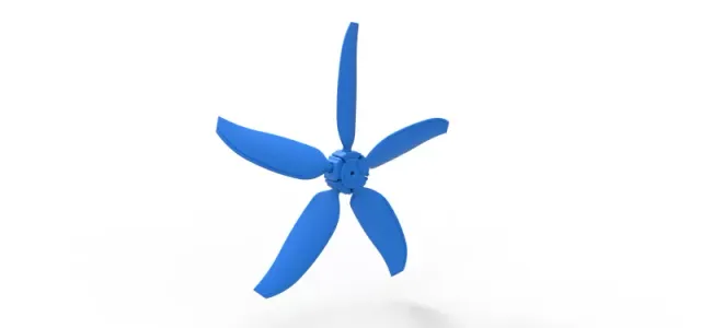 5 Blade Propeller of Drag racing Airboat Scale 1:25 — Фото 5 из 8
