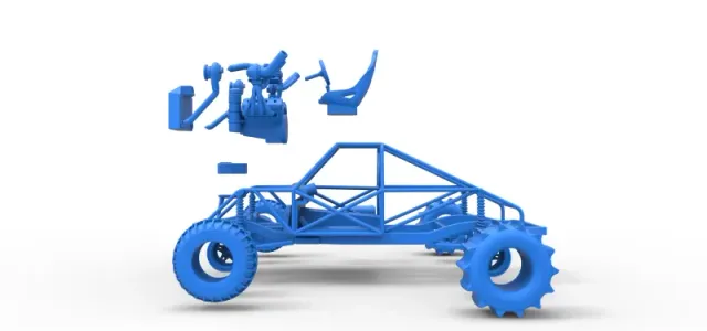 Uphill Sand Racing Dragster Base Version 3 Scale 1:25 — Фото 23 из 26