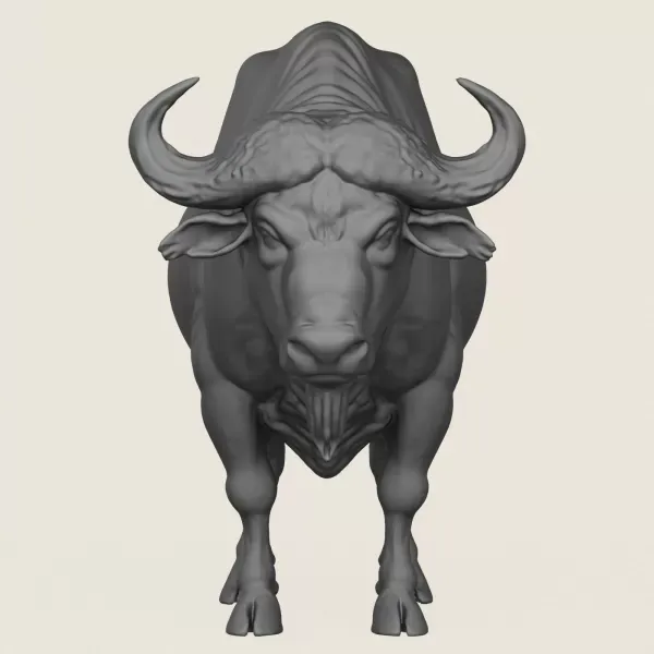 Wild Buffalo Print Ready 3D Model — Фото 2 из 6