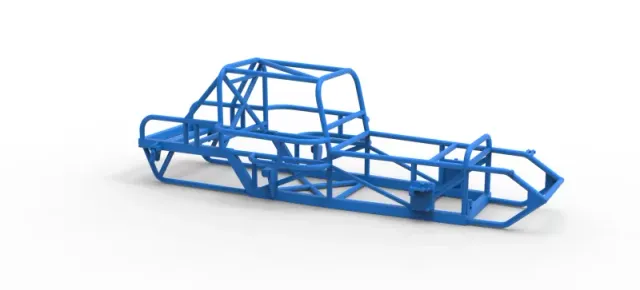 Frame of Vintage Dirt Modified stock car Version 6 Scale 1:25 — Image 15 of 16