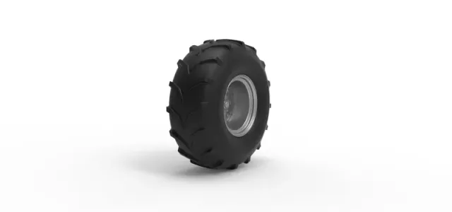 Front wheel from Mud dragster Version 4 Scale 1:25 — Фото 2 из 12