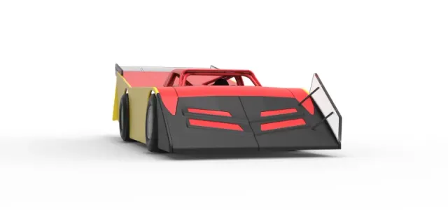 Vintage Dirt late model Race car Version 5 Scale 1:25 — Фото 27 из 30