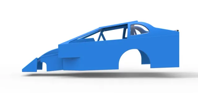 Shell of Northeast Dirt Modified stock car Version 2 Scale 1:25 — Фото 7 из 24