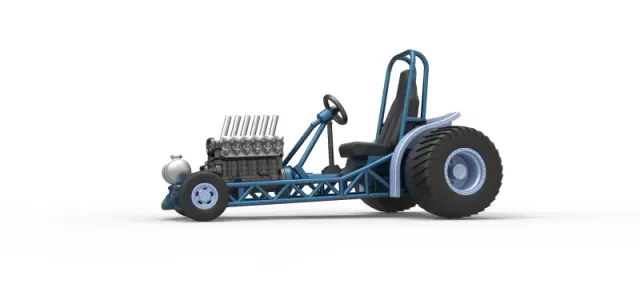 Diecast Mini Rod pulling tractor 9 Scale 1:25 — Image 2 of 31