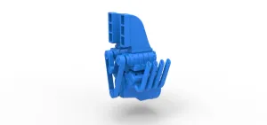 Diecast engine V8 with double supercharger Version 6 Scale 1:25