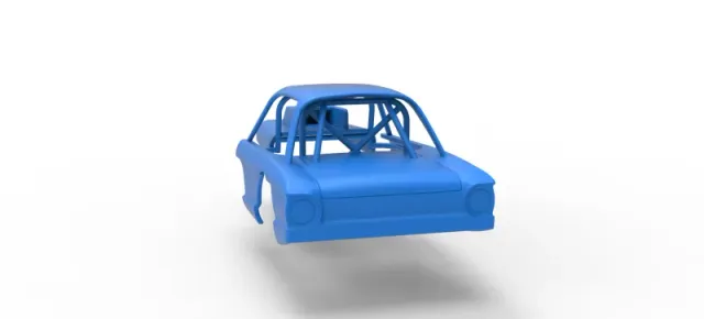 Shell of Vintage Dirt Modified stock car Version 10 Scale 1:25 — Фото 10 из 15