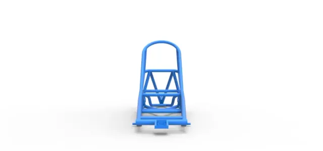 Frame of old school Front engine dragster Version 6 Scale 1:25 — Image 5 of 12
