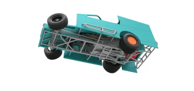 Northeast Outlaw Dirt Modified stock car while turning 1:25 — Фото 7 из 29