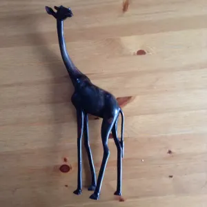 Wooden Giraffe African Figurine