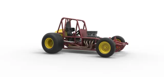 Vintage Sprint car Base Scale 1:25 — Фото 25 из 30