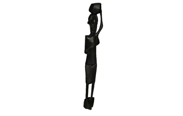 African Figurine Woman Carrying Water — Фото 2 из 4