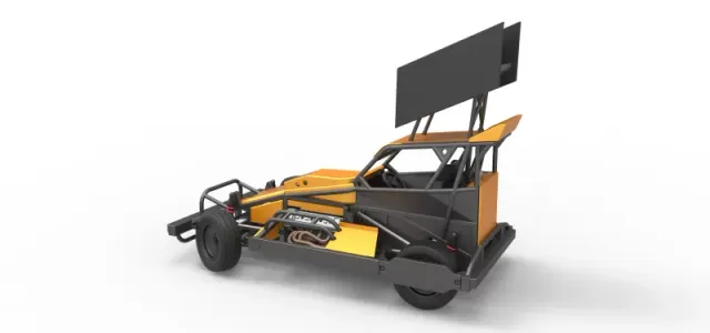 New Zealand Superstock car while turning Version 4 Scale 1:25 — Фото 12 из 29