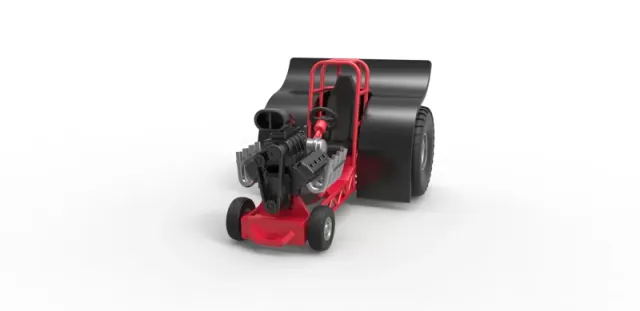 Diecast Mini Rod pulling tractor Scale 1 to 25 — Image 3 of 31