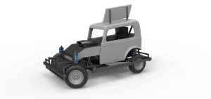 New Zealand Ministock car while turning Scale 1:25