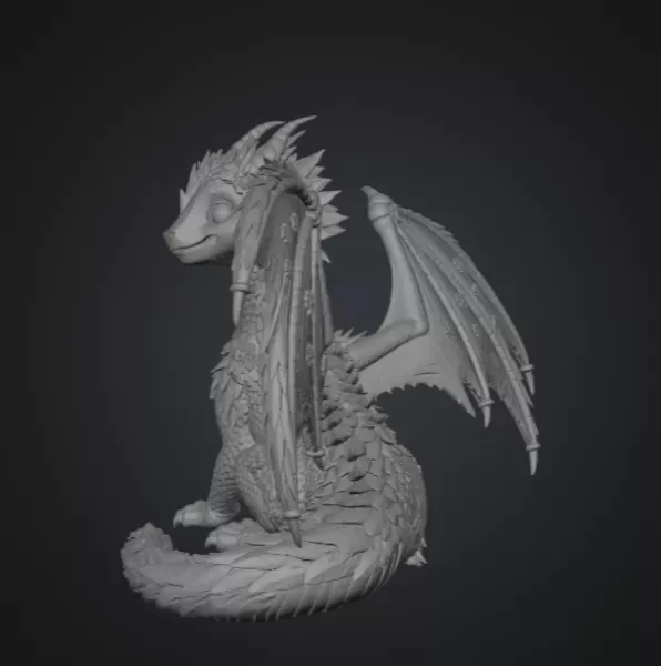 Blossom Meadow Dragon STL File for 3D Print — Фото 9 из 12