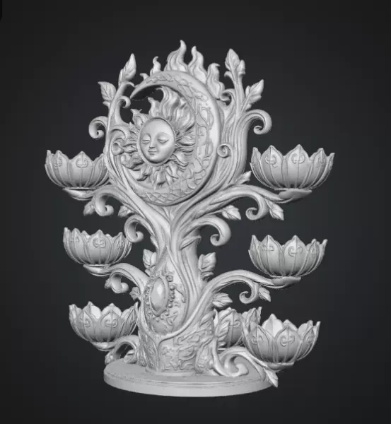 Celestial Sun and Moon Organizer STL File for 3D Print — Фото 16 из 17