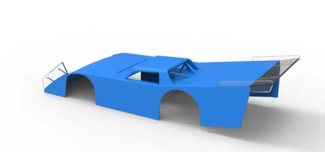 Shell of Vintage Dirt late model Race car Version 5 Scale 1:25 — Фото 10 из 25