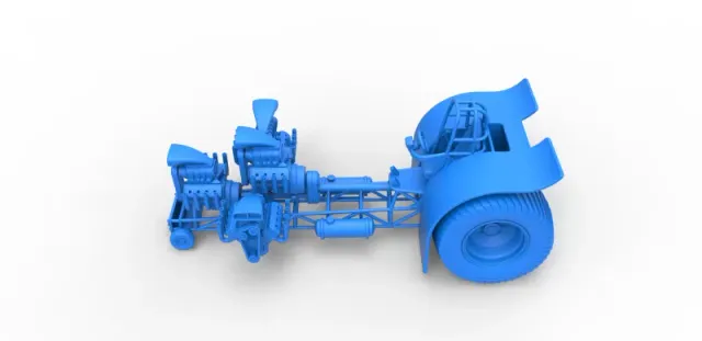 Diecast Pulling tractor with 4 engines V8 Version 6 Scale 1:25 — Image 19 of 31