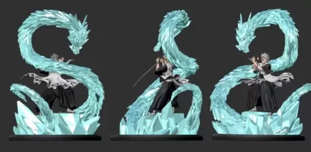 Captain Hitsugaya Bleach Movie Print Model 3D STL — Фото 2 из 13