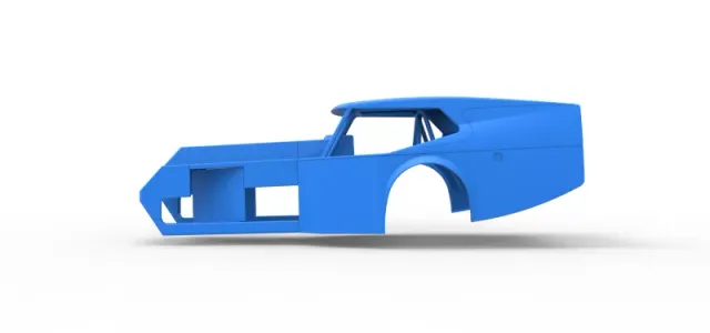 Shell of Vintage Dirt Modified stock car Version 5 Scale 1:25 — Image 7 of 26