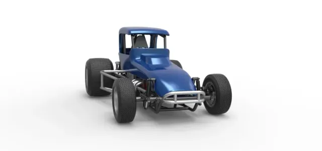 Vintage Sprint car Version 2 Scale 1:25 — Фото 26 из 31