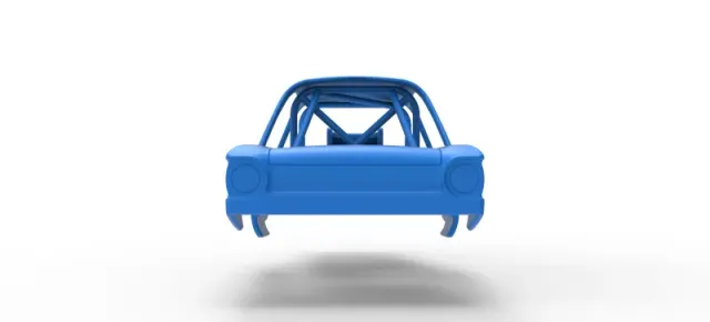 Shell of Vintage Dirt Modified stock car Version 10 Scale 1:25 — Фото 11 из 15