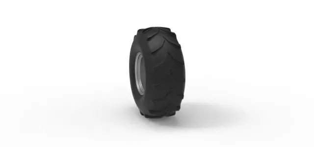 Front wheel from Mud dragster Version 4 Scale 1:25 — Фото 8 из 12