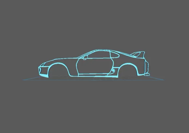 Toyota - Supra MK4 Wall Art — Фото 2 из 3