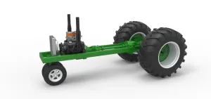 Vintage Small block Pulling tractor Base Version 2 Scale 1:25